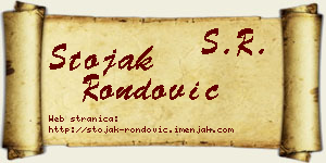 Stojak Rondović vizit kartica